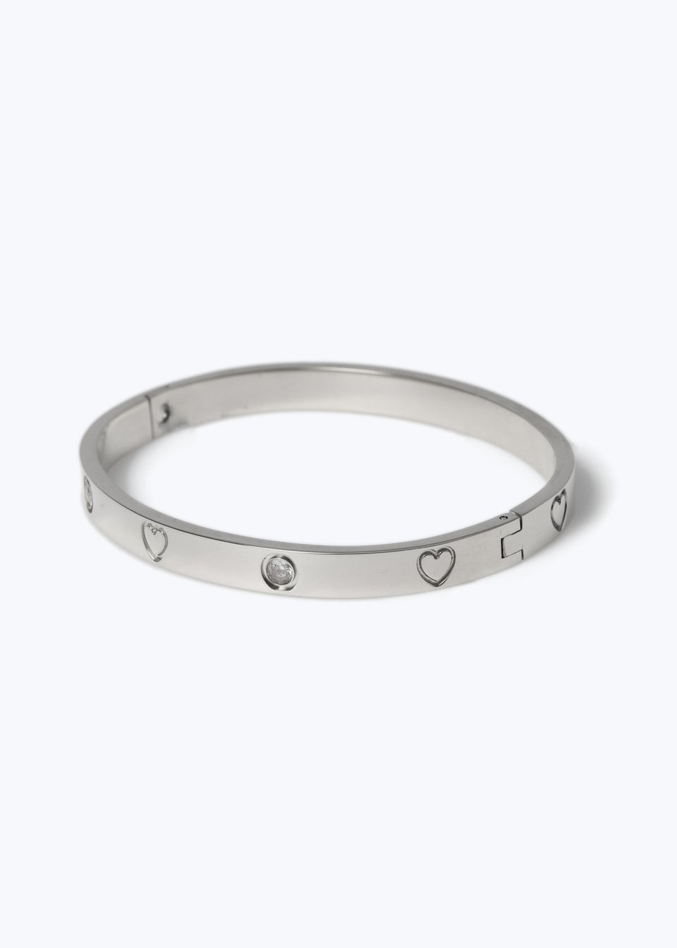 Muse Silver Heart Bangle