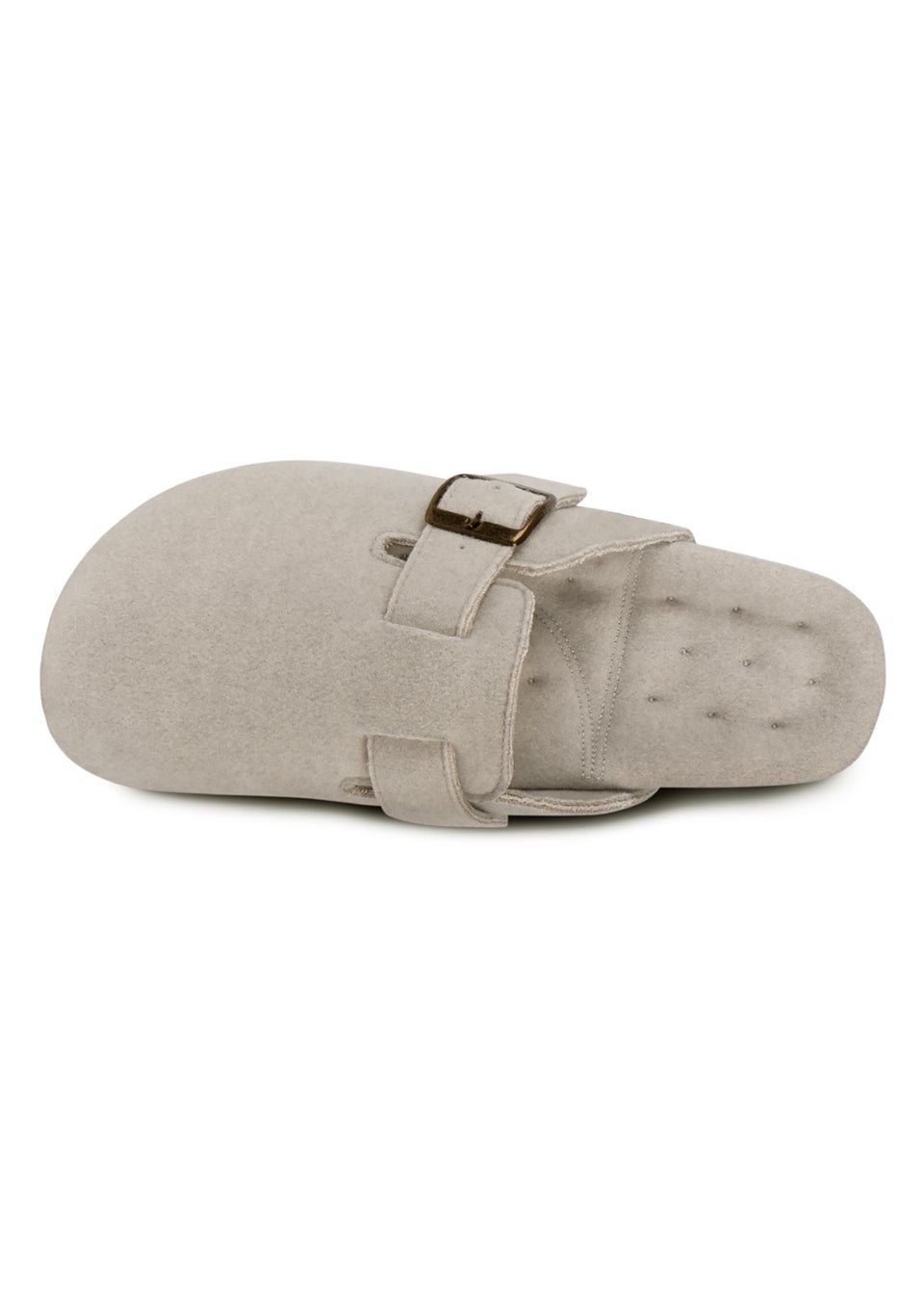 Totes Isotoner Beige Felt Clog Slipper
