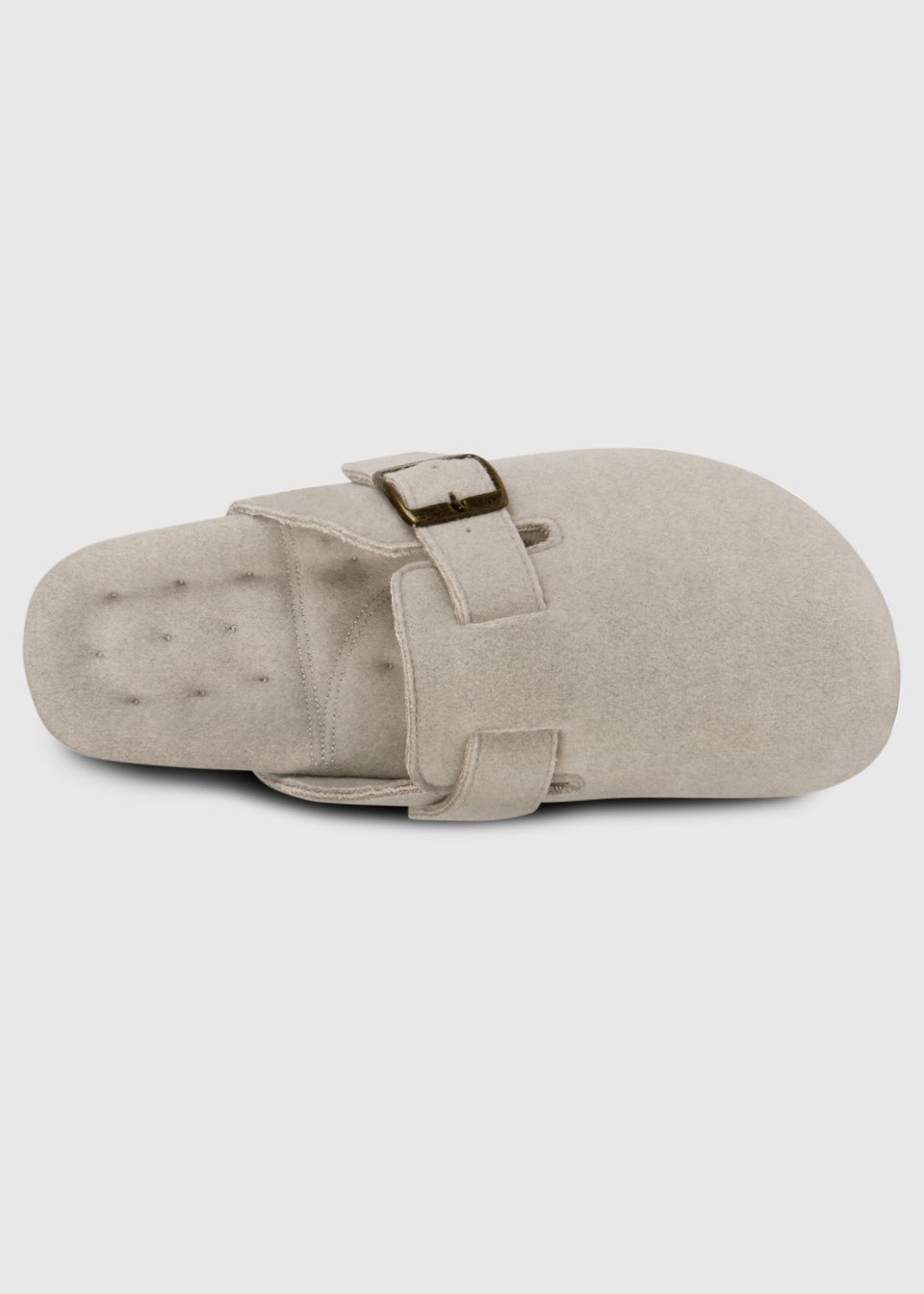 Totes Isotoner Beige Felt Clog Slipper