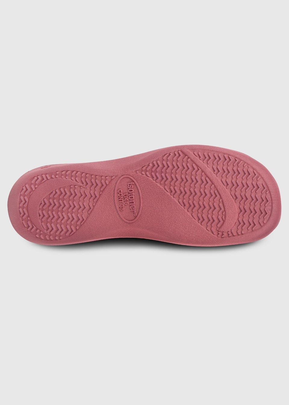 Totes Isotoner Dusty Pink Popcorn Terry Mule Slippers