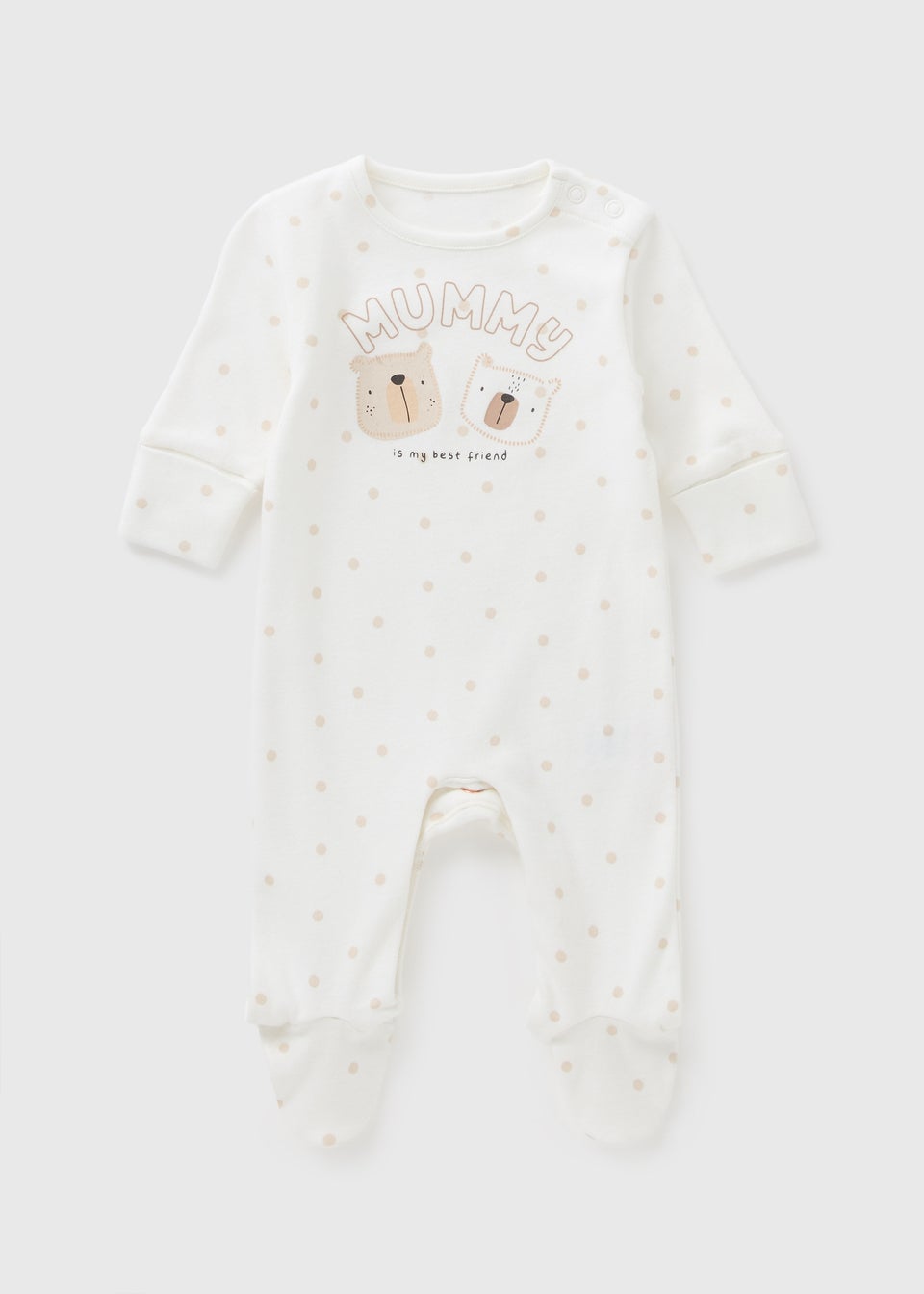 Baby Mummy Bear Sleepsuit (Newborn–18mths)