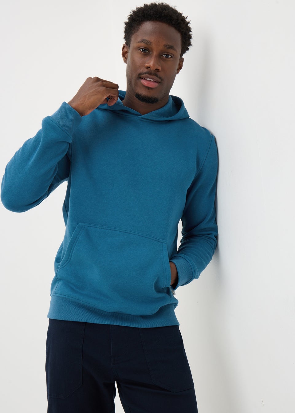 Blue Pull On Hoodie