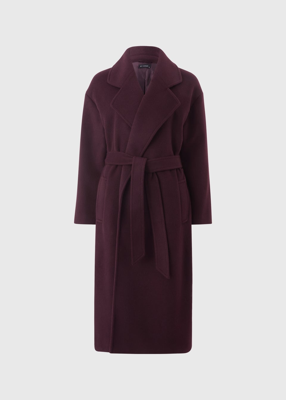 Et Vous Burgundy Smart Trench Coat