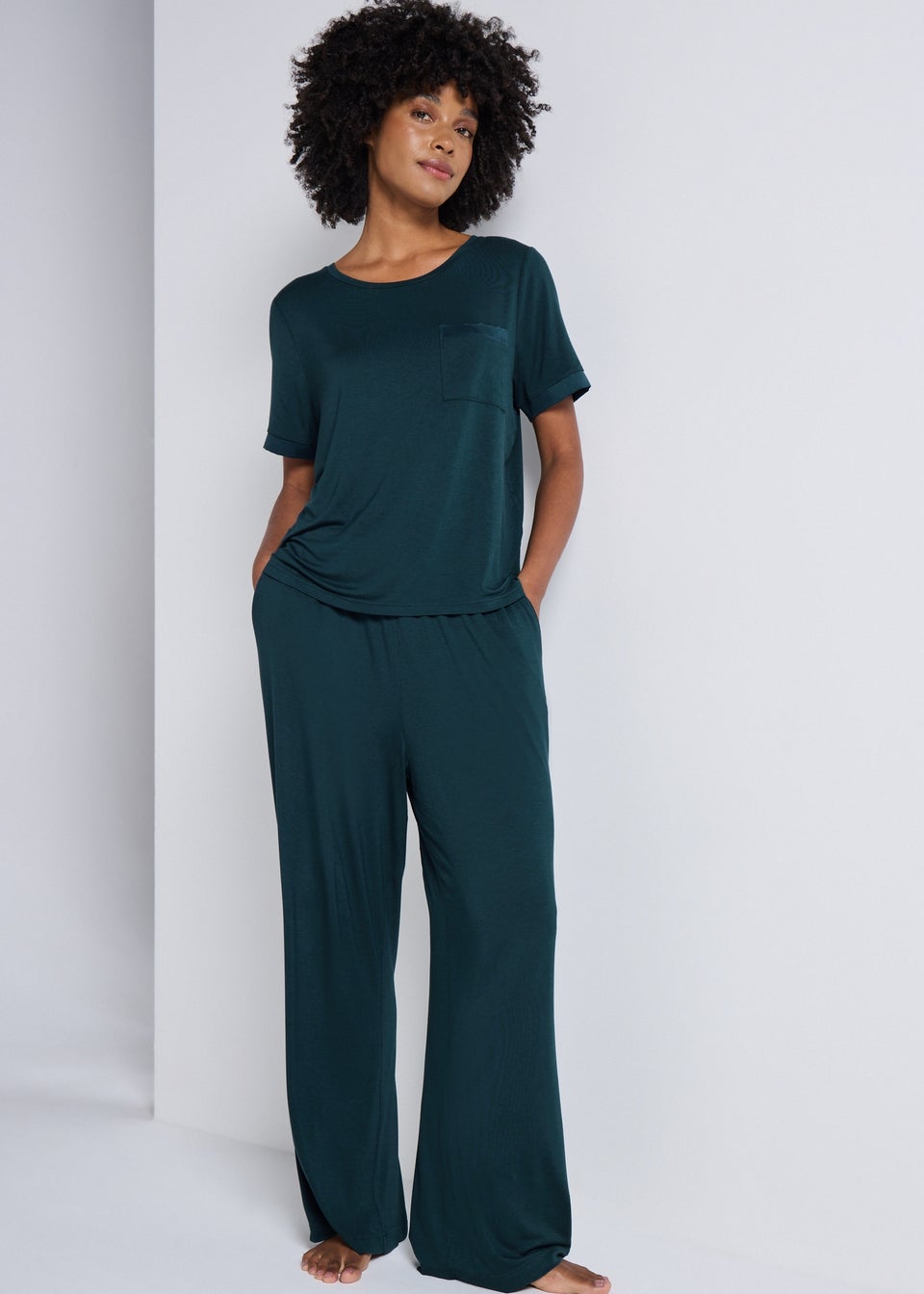 Teal Slouch Pyjama Top