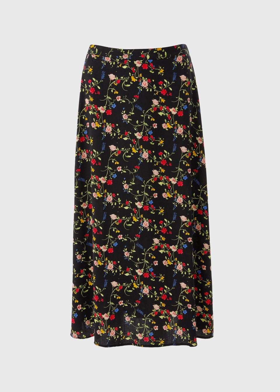 Ditsy Flared Hem Skirt