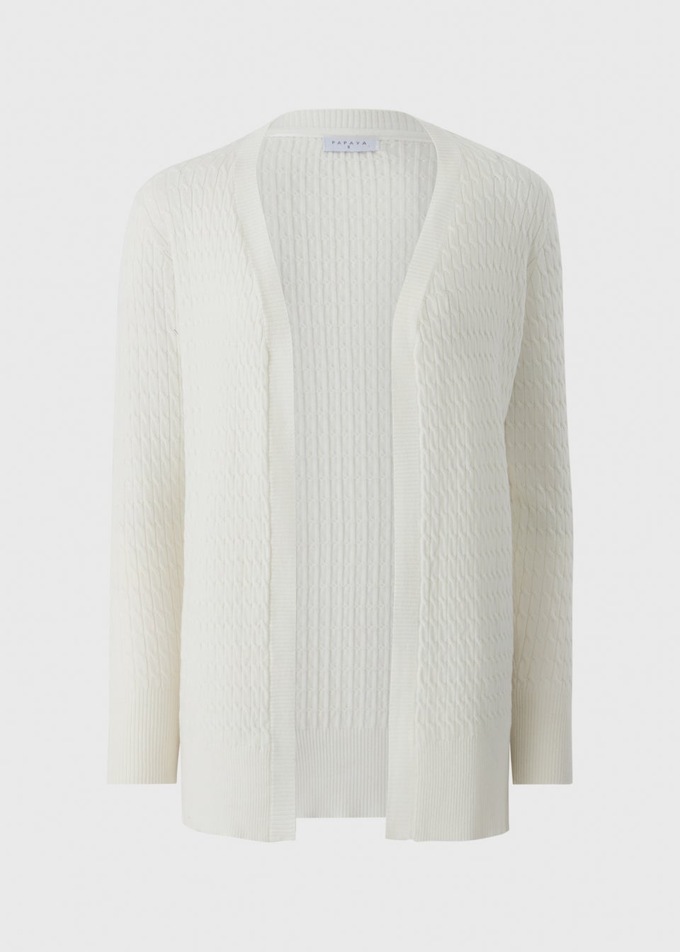 Cream Cable Knit Cardigan