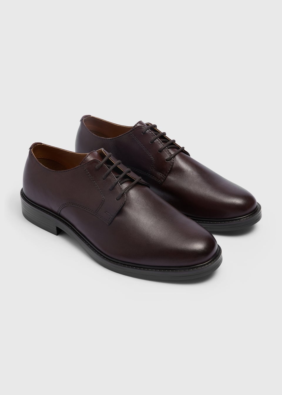 Brown Faux Leather Smart Shoes