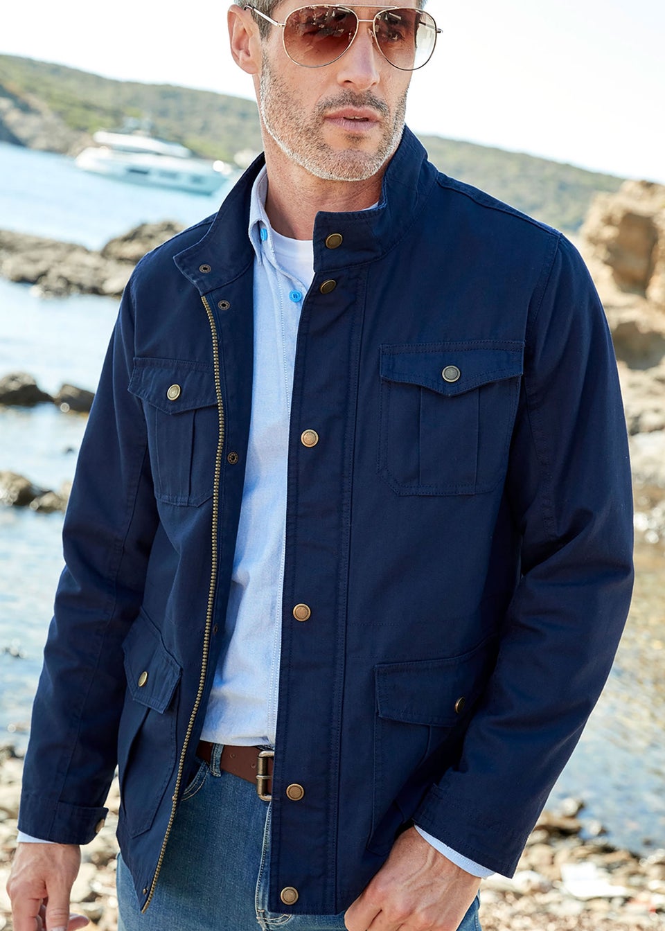 Cotton Traders Midnight The Cotton Utility Jacket