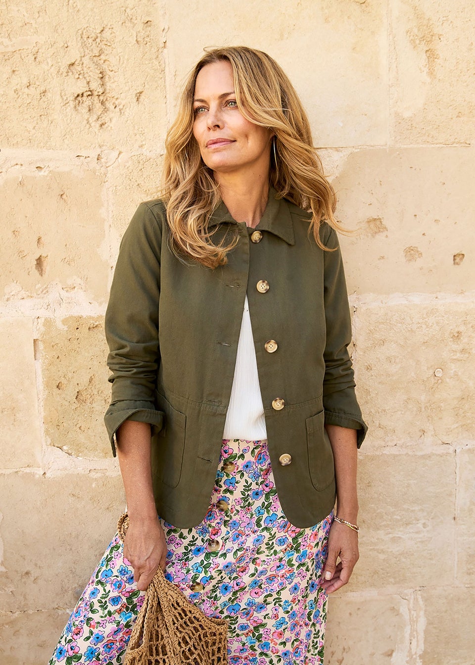 Cotton Traders Mid Khaki Cargo Jacket