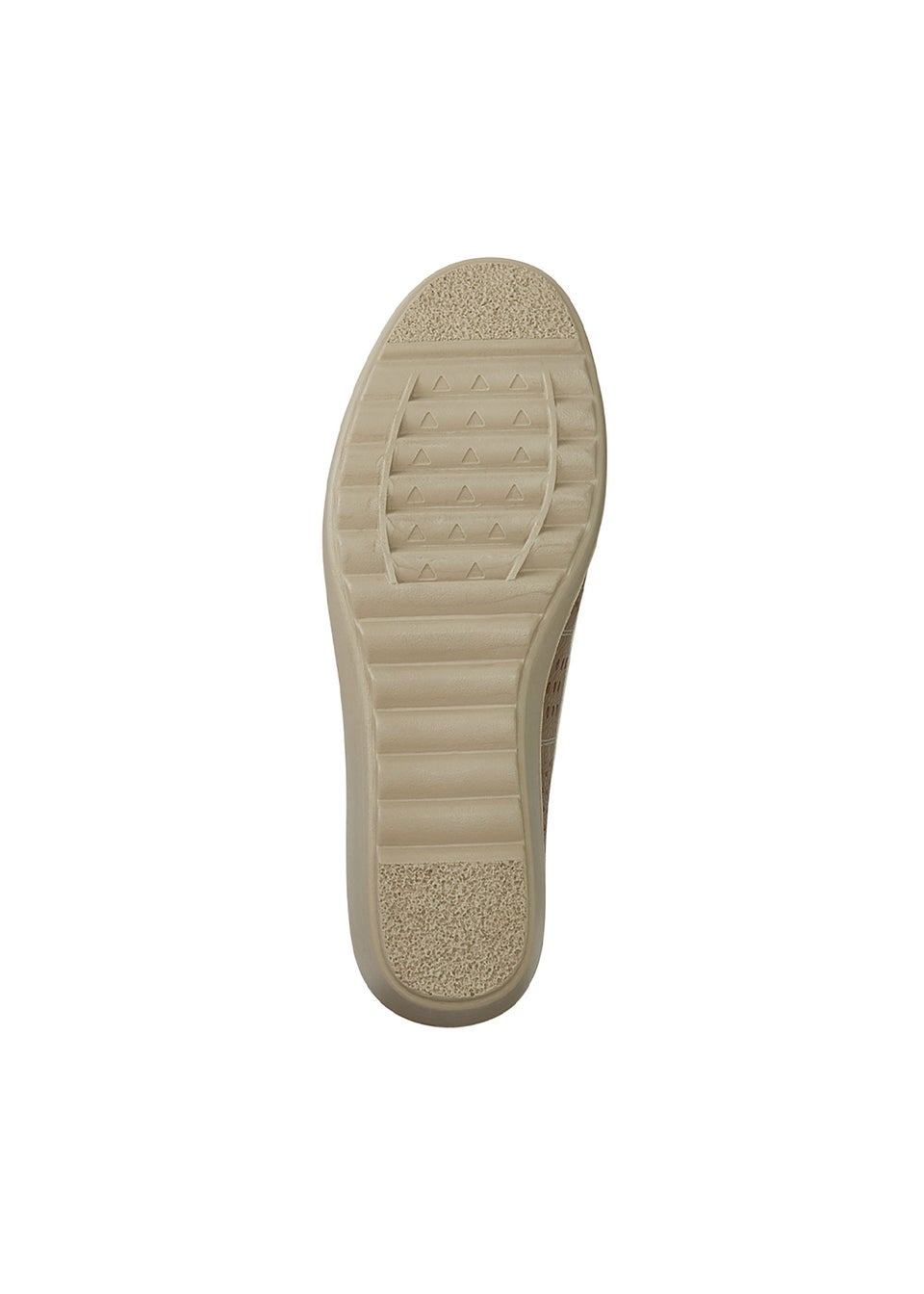 Cotton Traders Gold Flexisole Patchwork Peep Toe Shoes
