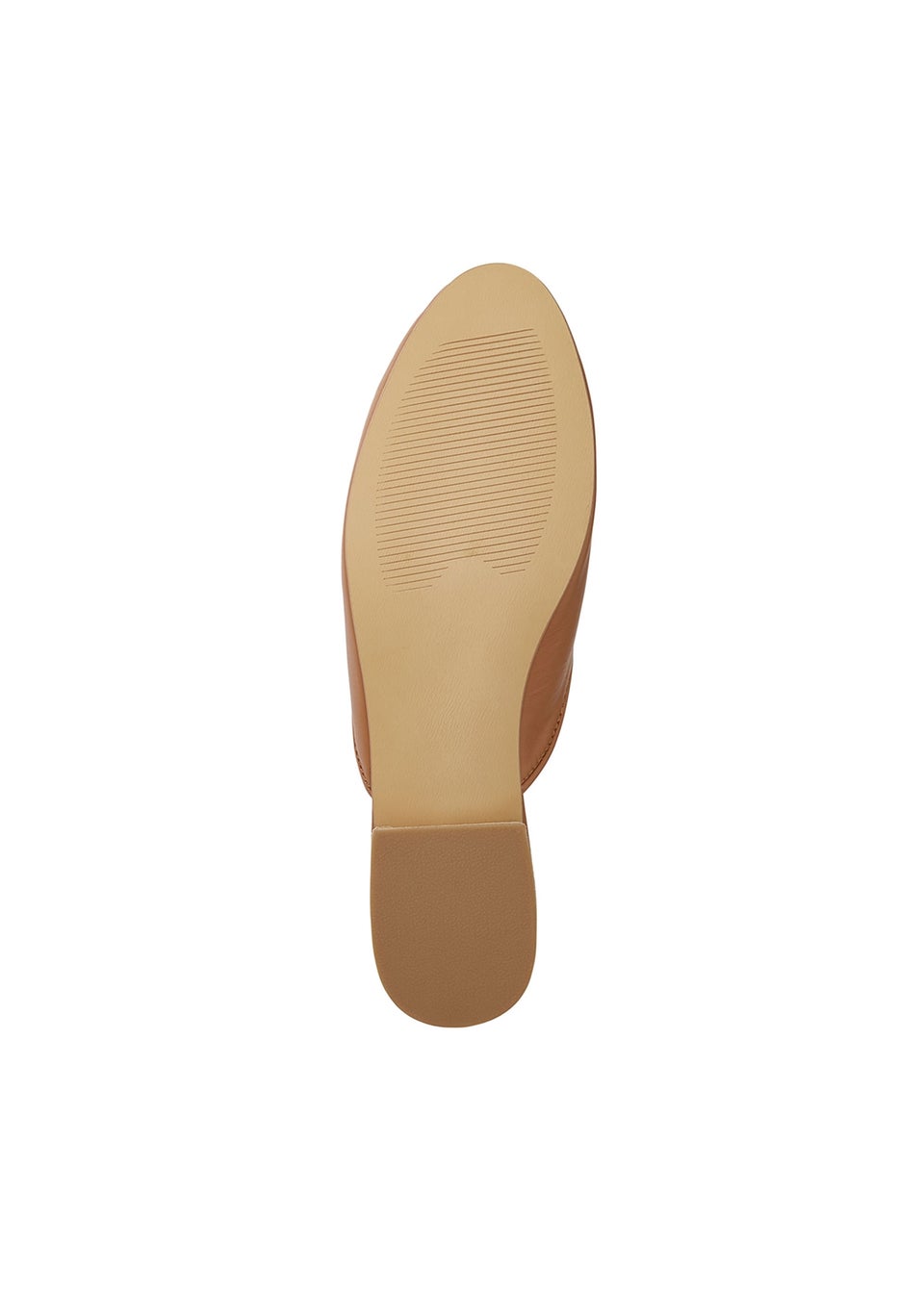 Cotton Traders Tan Grace Leather Mules