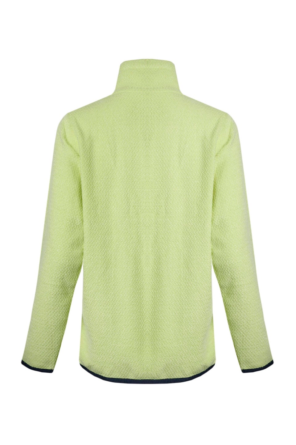 Weird Fish Green Odina 1/4 Zip Zig Zag Fleece