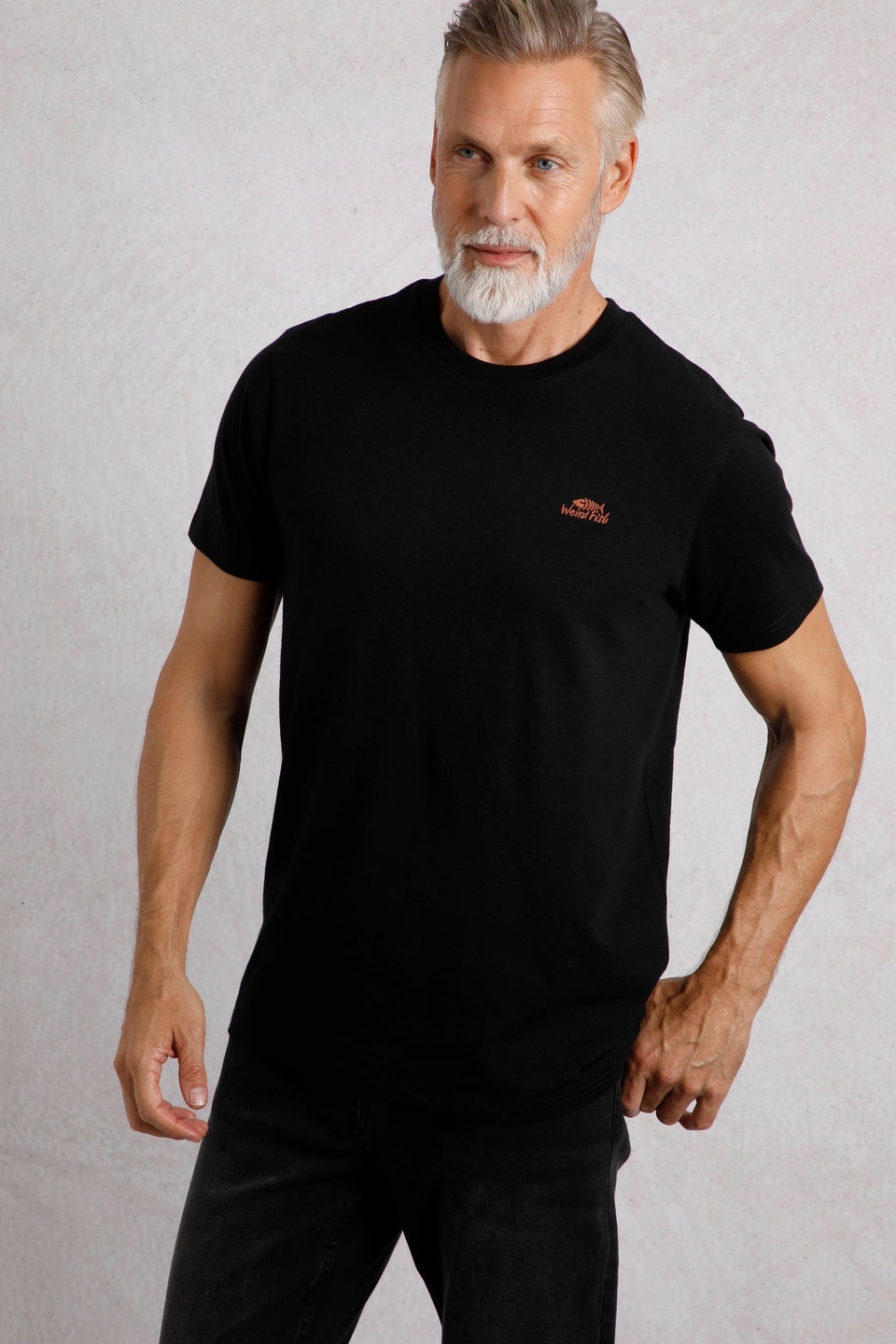 Weird Fish Black Fished Branded T-Shirt