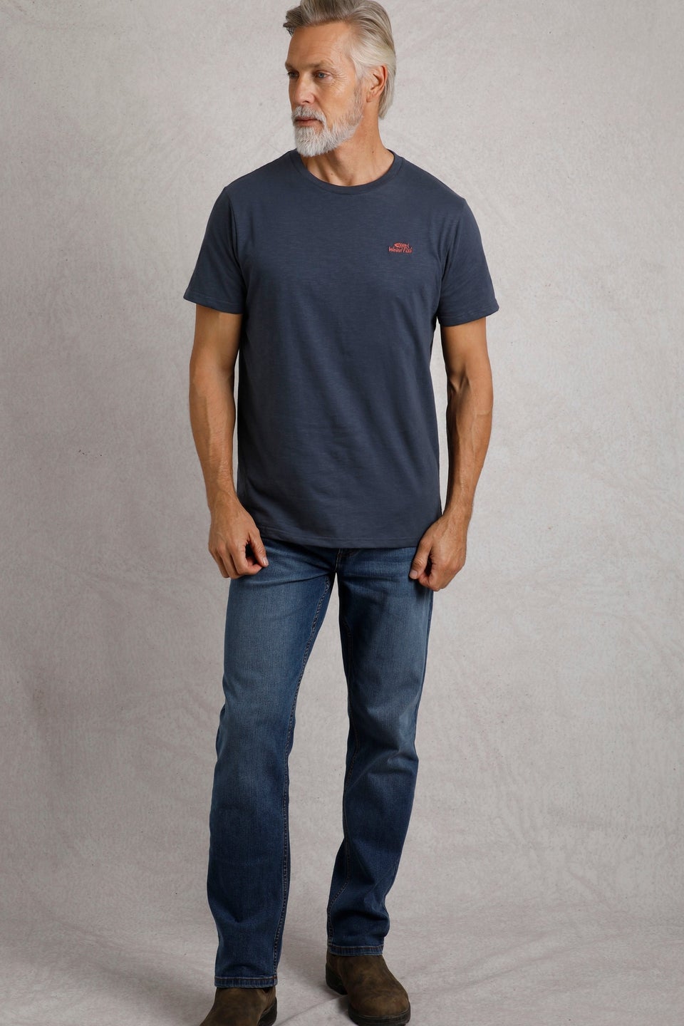 Weird Fish Navy Fished Branded T-Shirt