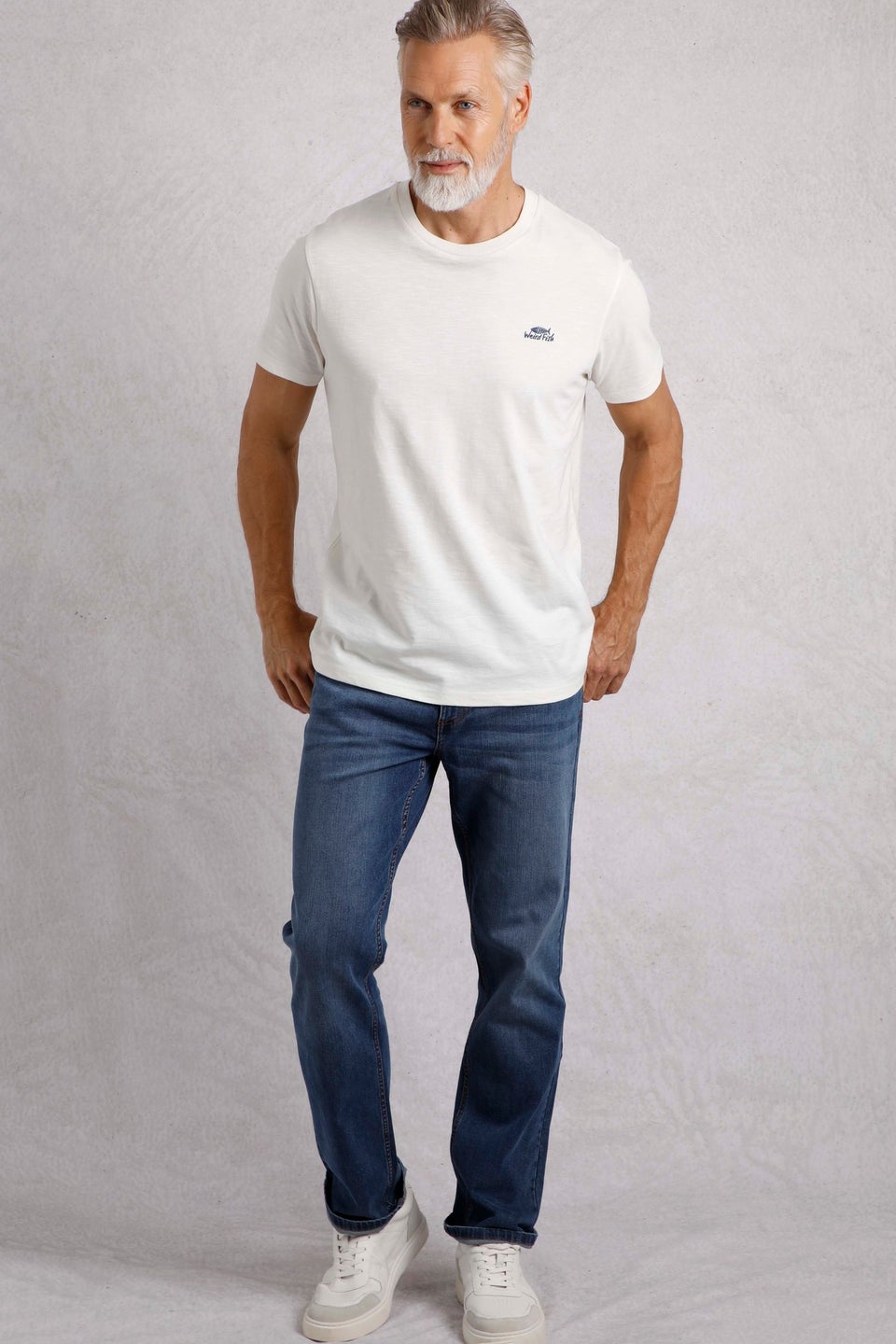 Weird Fish Cream Fished Branded T-Shirt