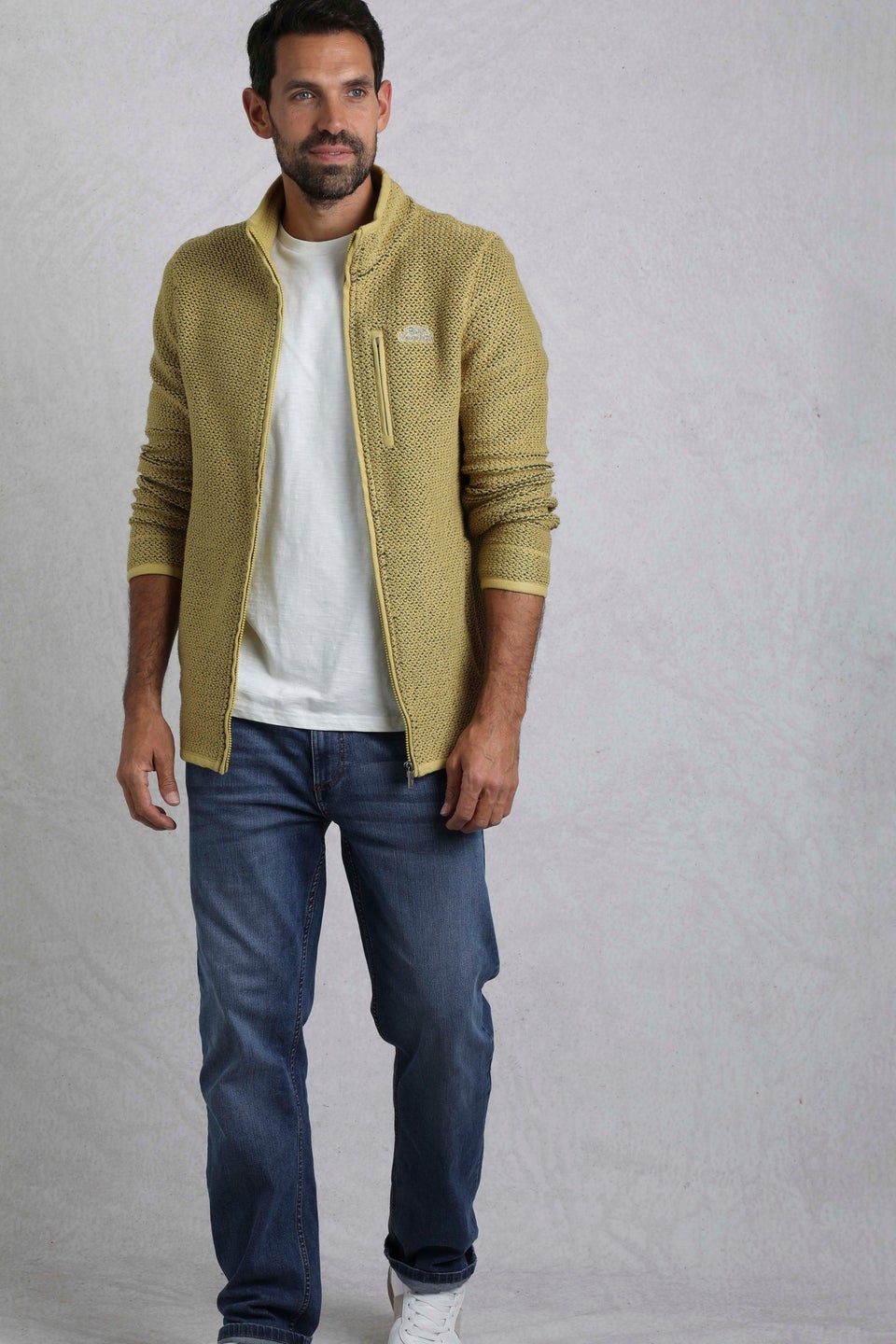 Weird Fish Green Transom Full Zip Macaroni