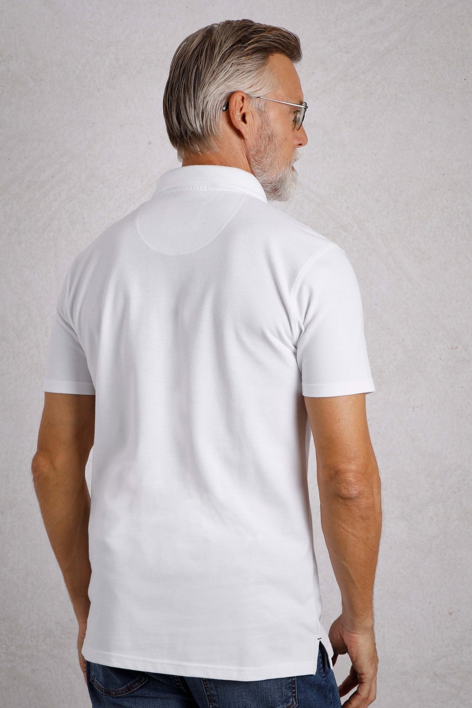 Weird Fish White Miles Pique Polo