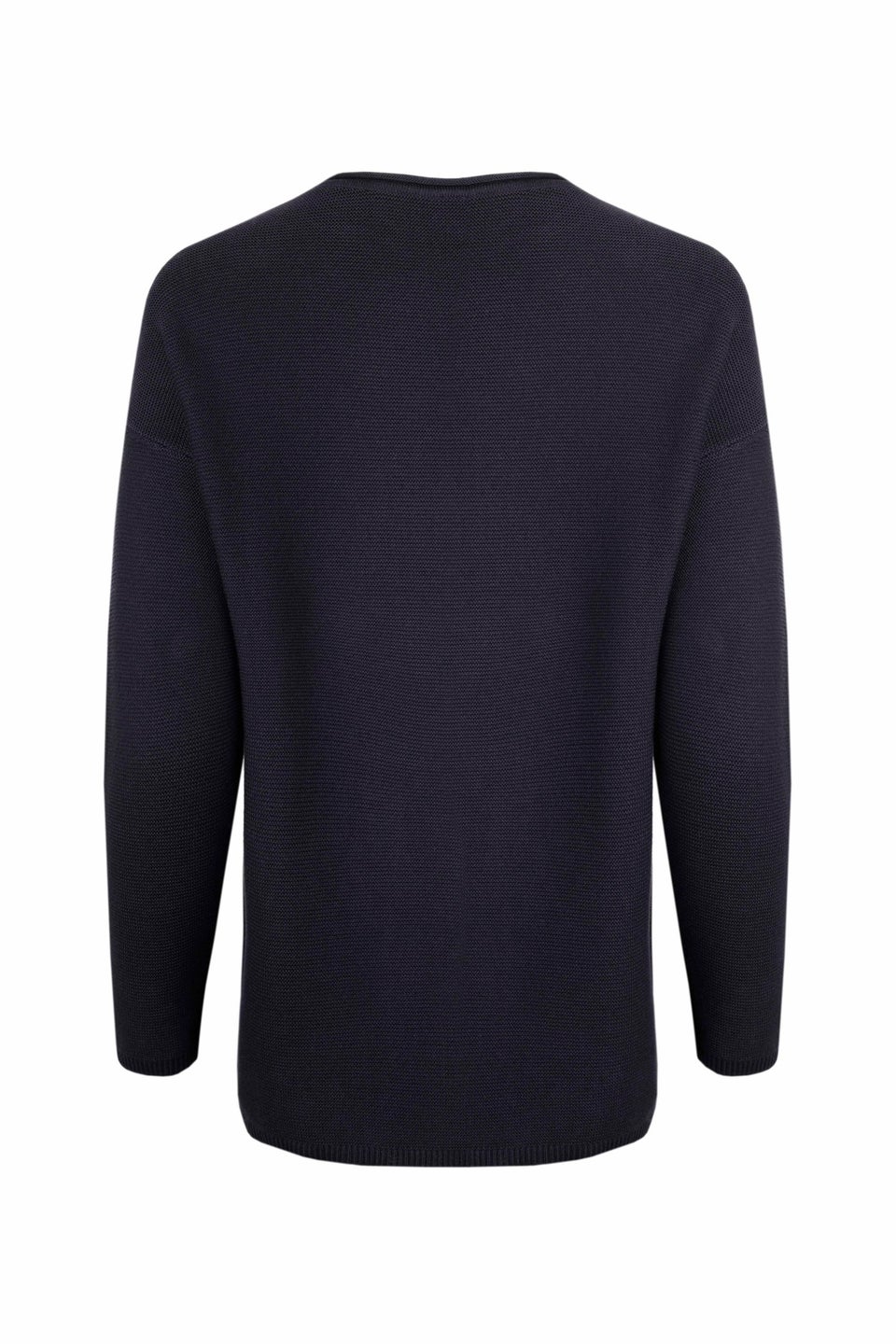 Weird Fish Navy Dalla Knitted Crew Neck Jumper