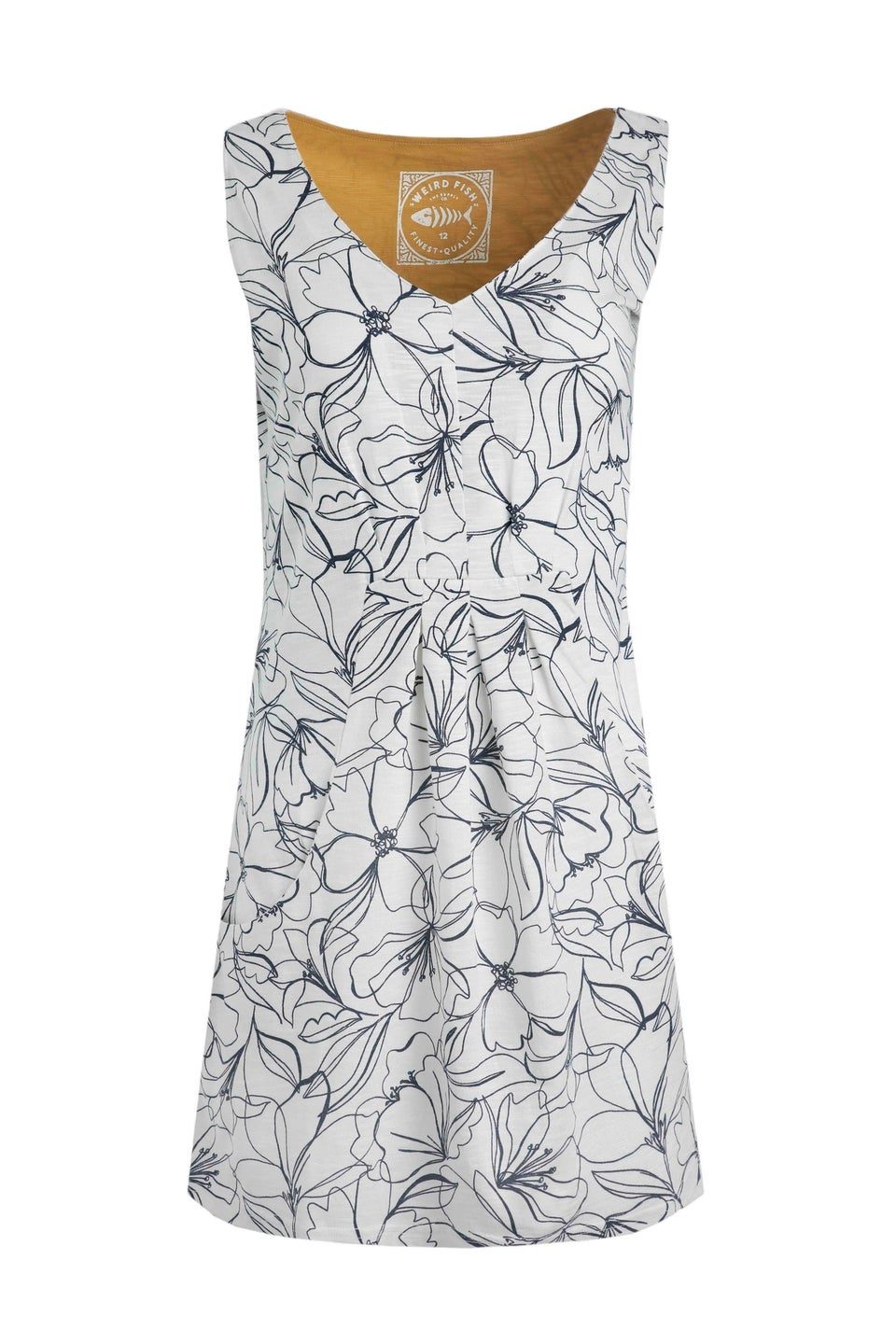 Weird Fish Cream Indus Printed Jersey Tunic