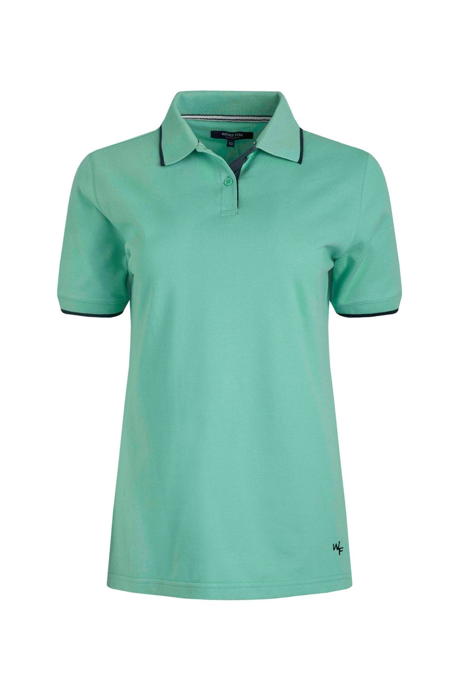Weird Fish Blue Pammie Pique Polo Shirt