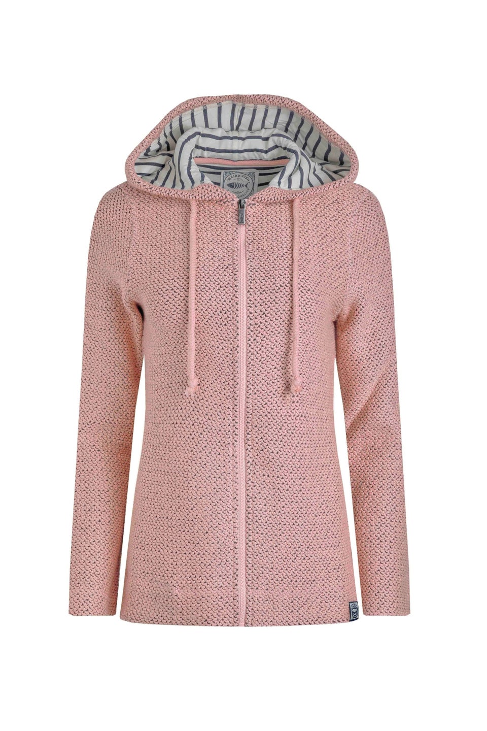 Weird Fish Pink Chicoa Full Zip Macaroni Hoodie