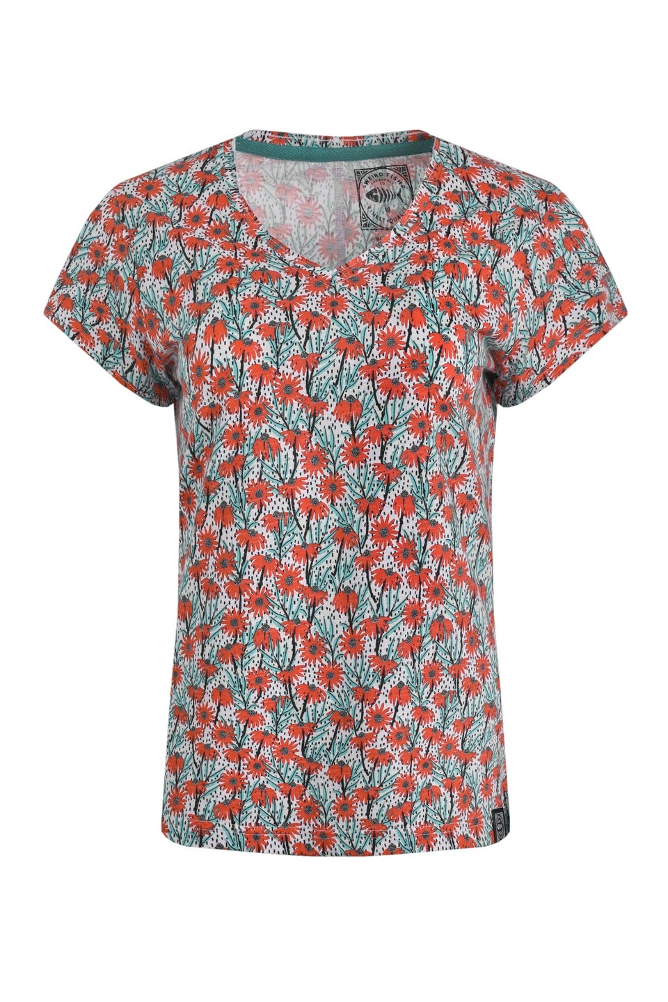 Weird Fish Red Merica Printed Jersey T-Shirt