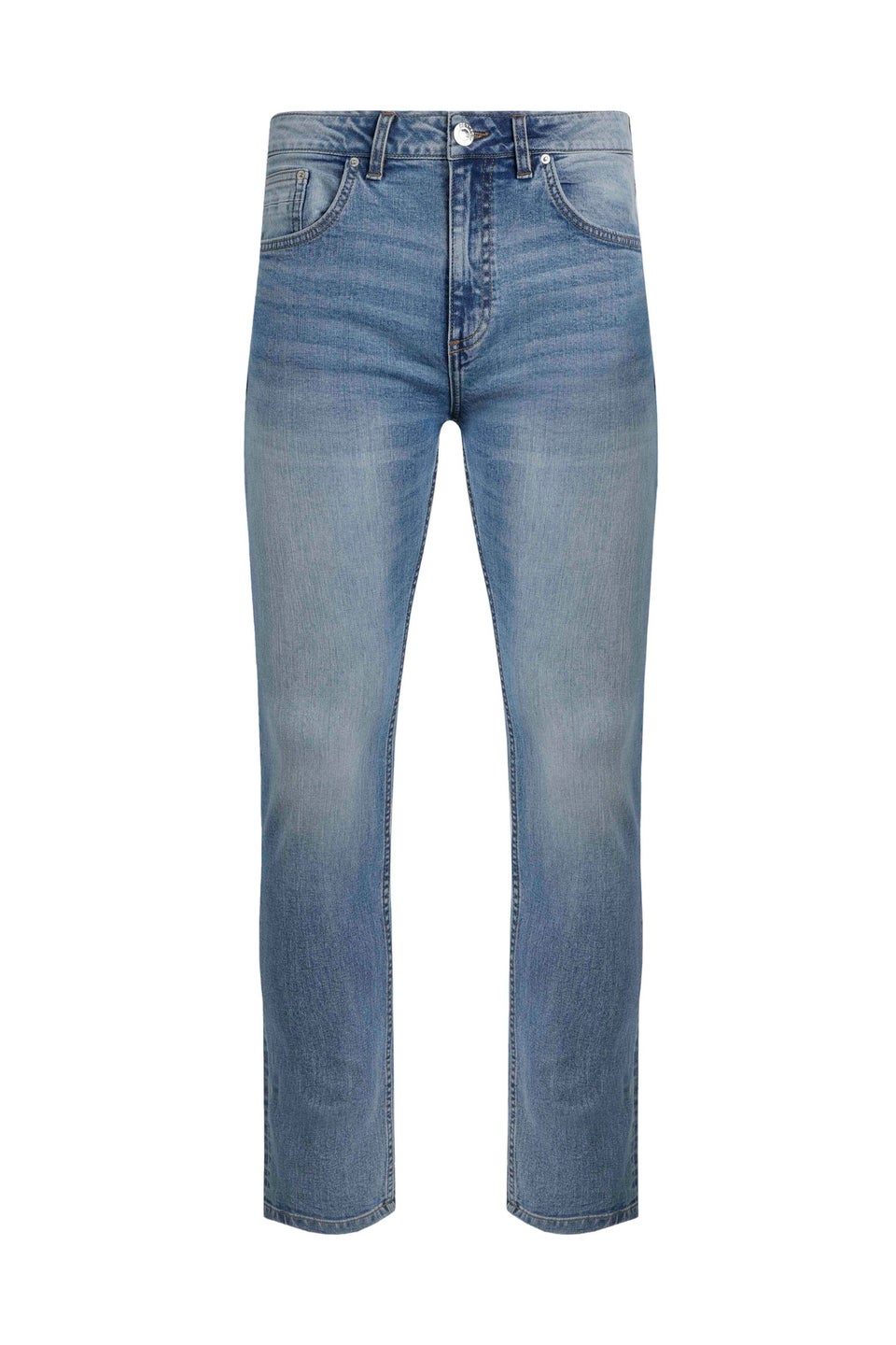 Weird Fish Blue Eddie Straight Leg Denim Jeans