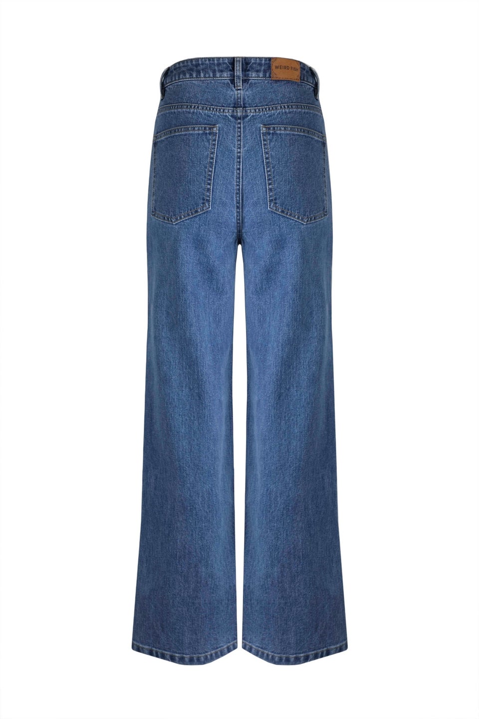 Weird Fish Blue Corine Wide Leg Denim Jeans