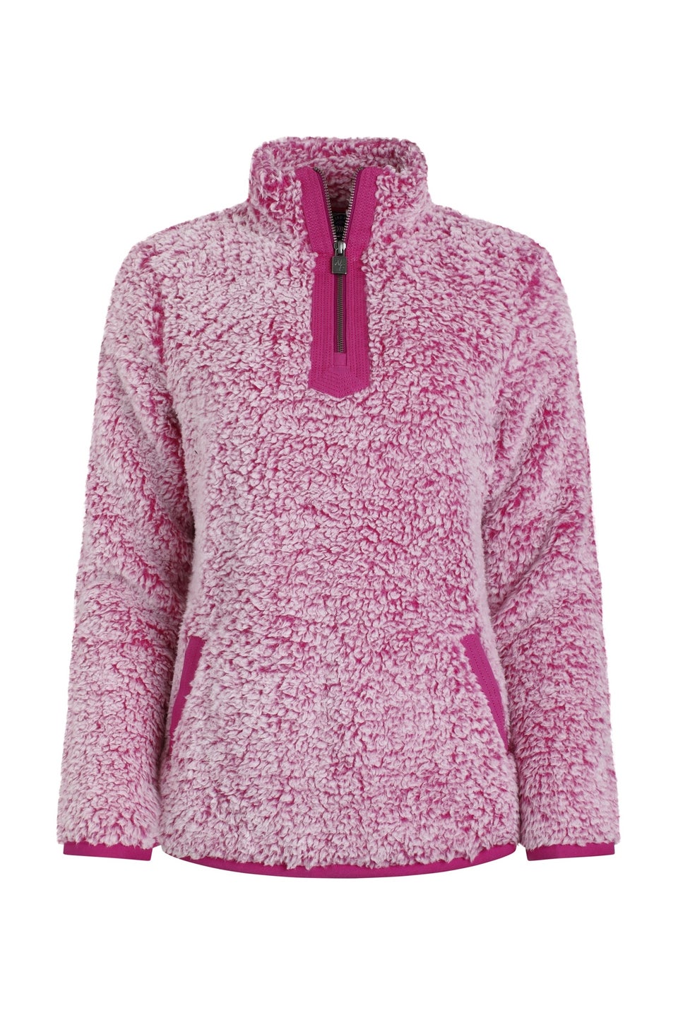 Weird Fish Red Madi Cosy 1/4 Zip Fleece
