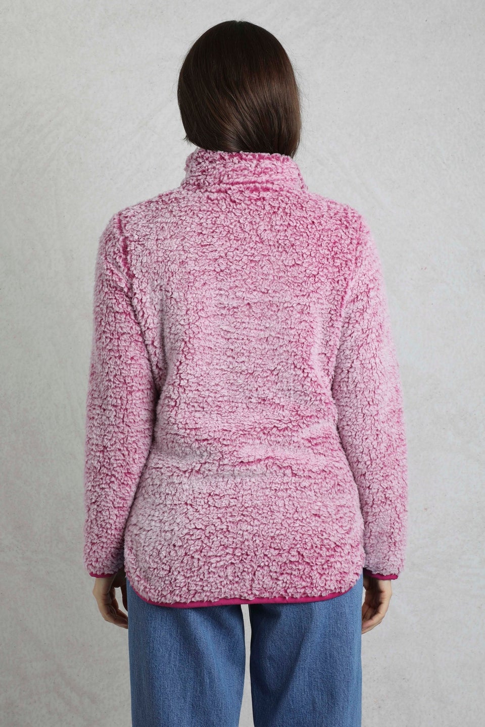 Weird Fish Red Madi Cosy 1/4 Zip Fleece