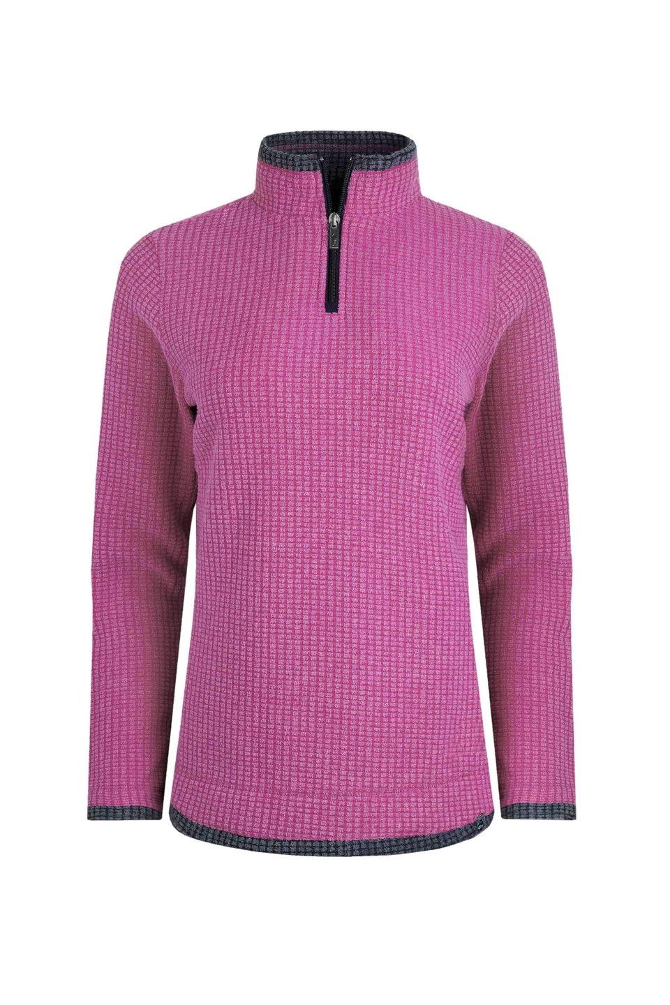 Weird Fish Red Beye 1/4 Zip Grid Fleece