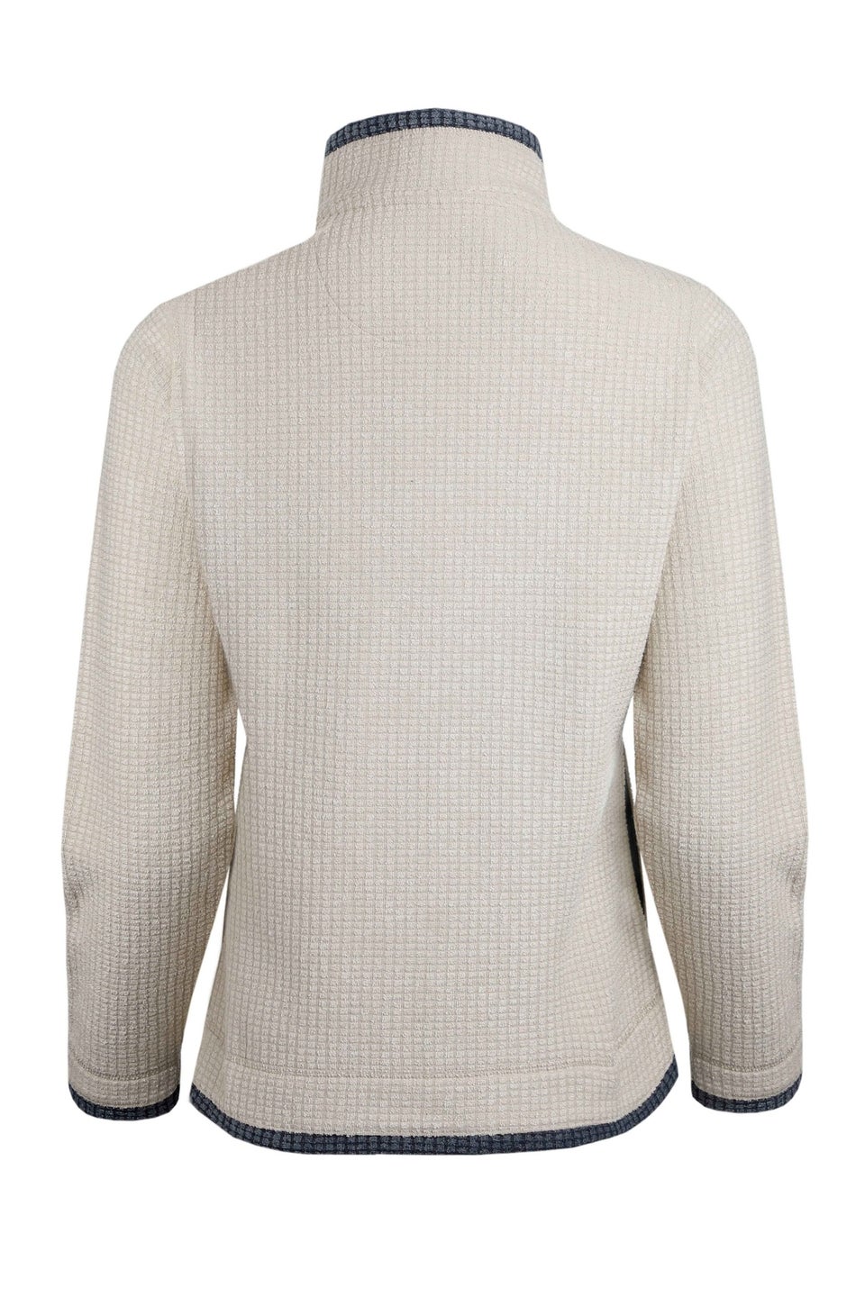 Weird Fish Cream Ariana Full Zip Grid Fleece