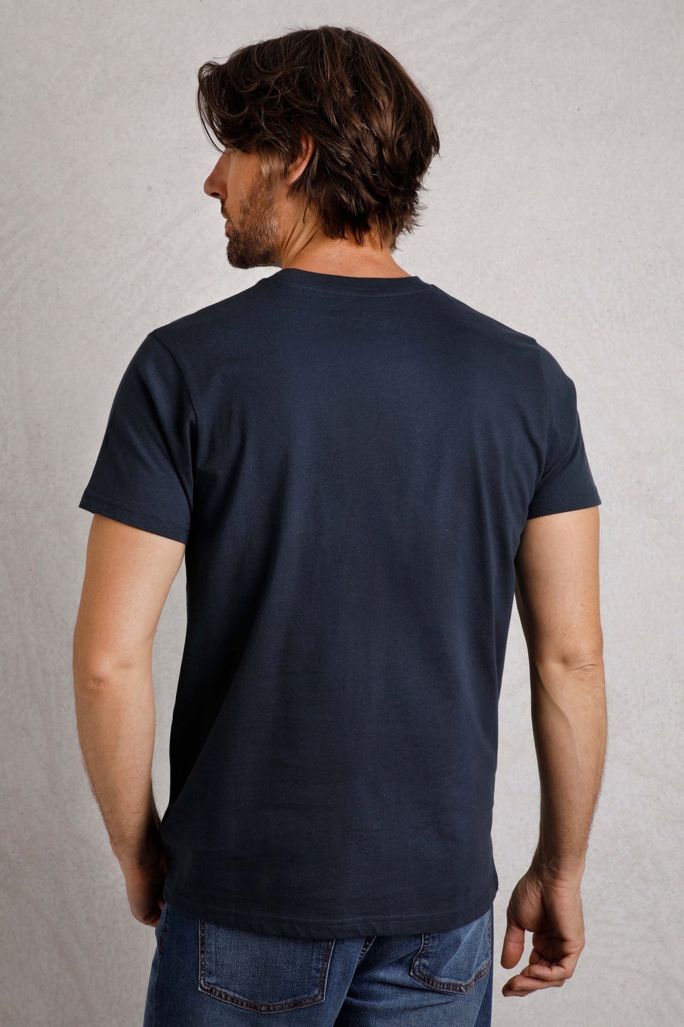 Weird Fish Navy Tidal Branded Pocket T-Shirt