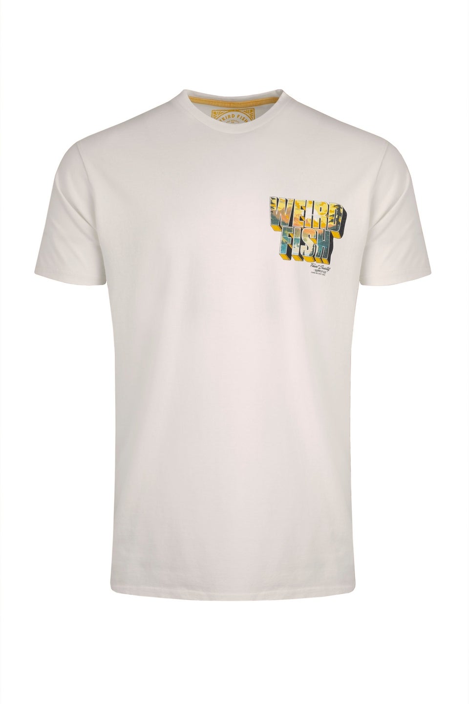 Weird Fish Cream Wild Life Back Print Graphic T-Shirt