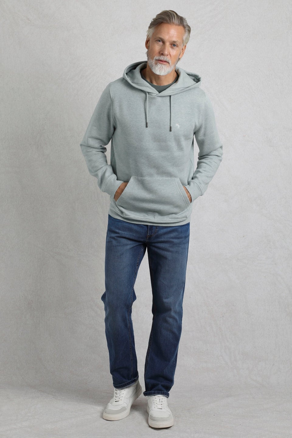 Weird Fish Grey Hugo Branded Popover Hoodie