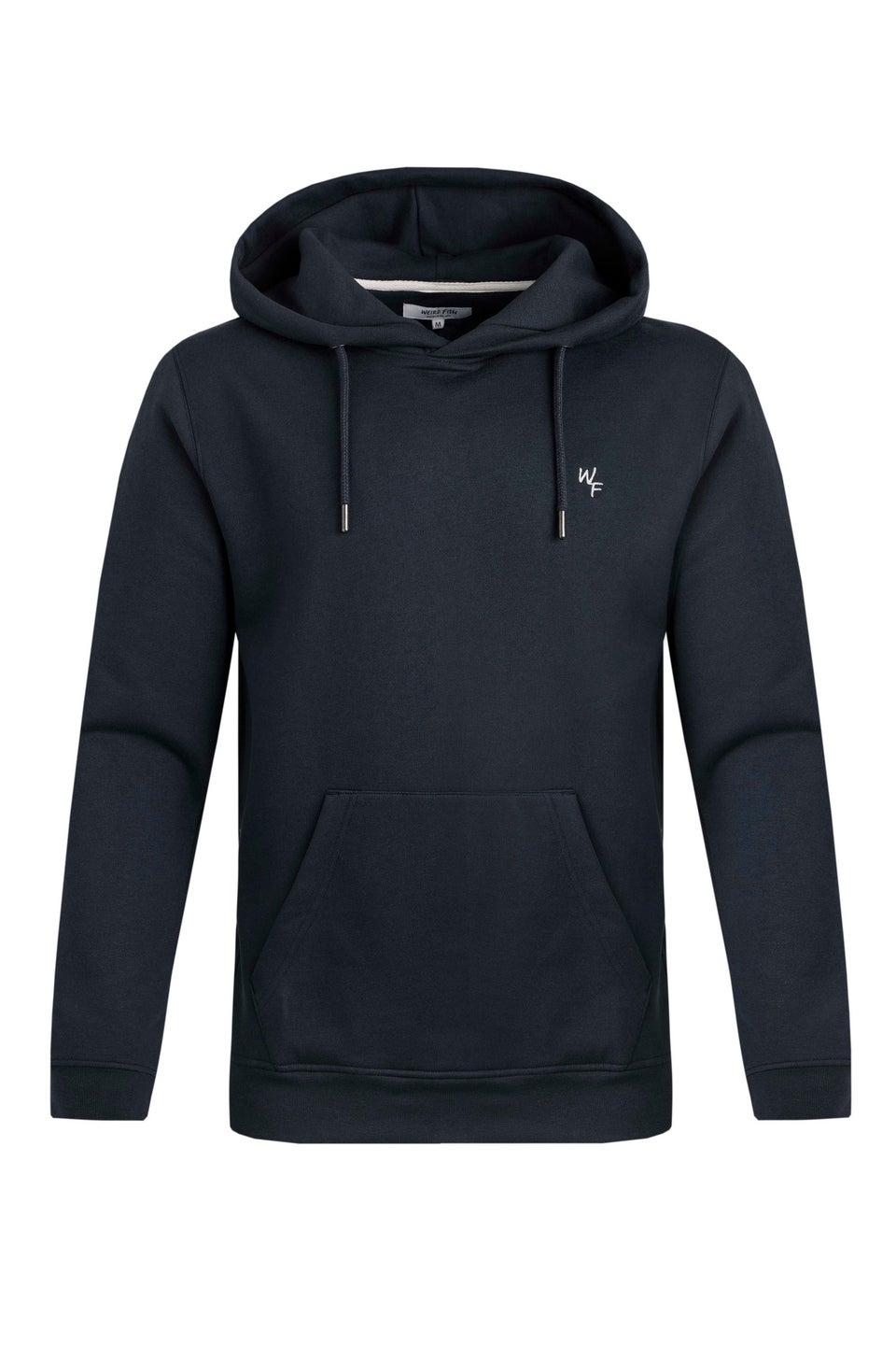 Weird Fish Navy Hugo Branded Popover Hoodie
