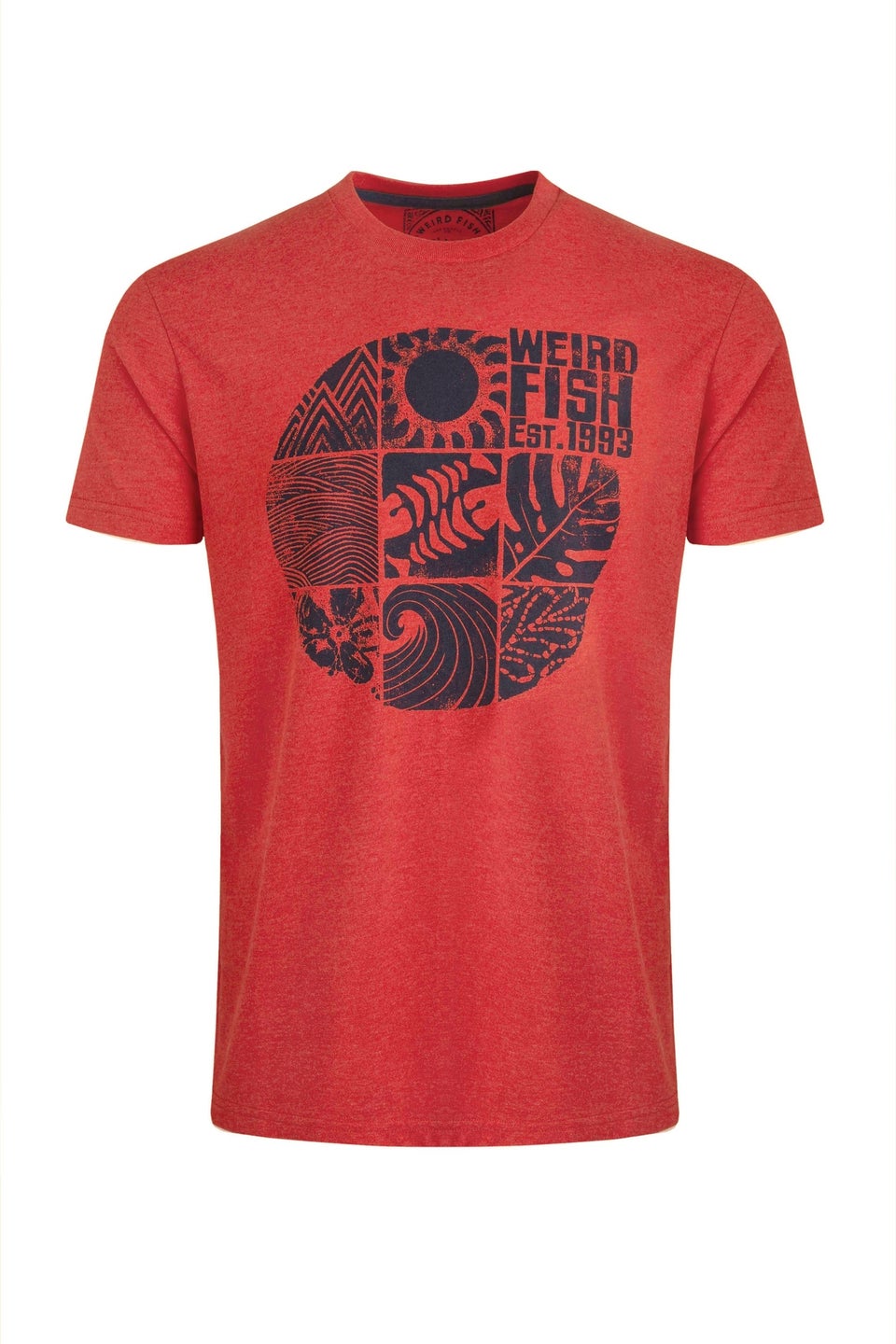 Weird Fish Red Summer Sector Graphic T-Shirt