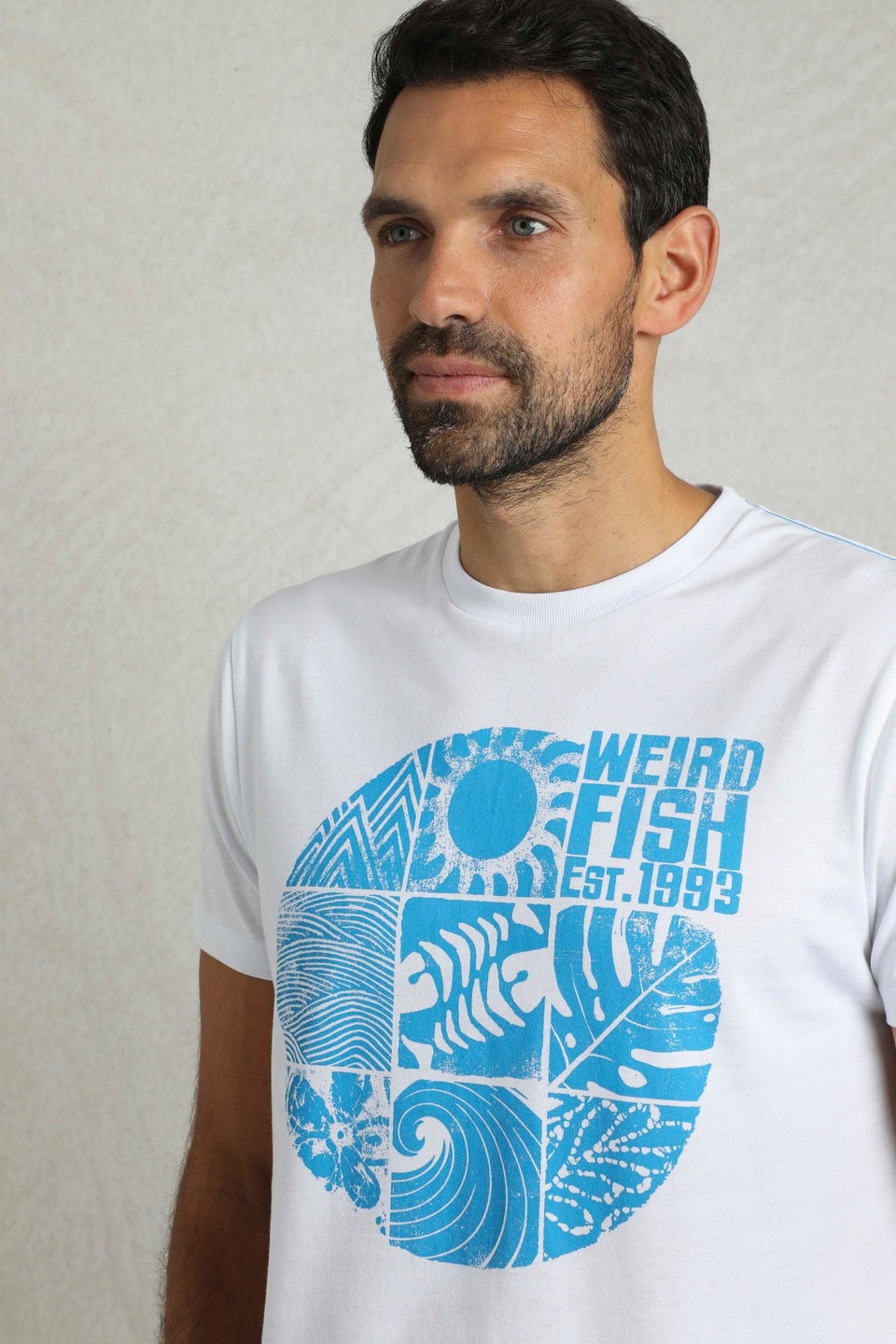 Weird Fish White Summer Sector Graphic T-Shirt