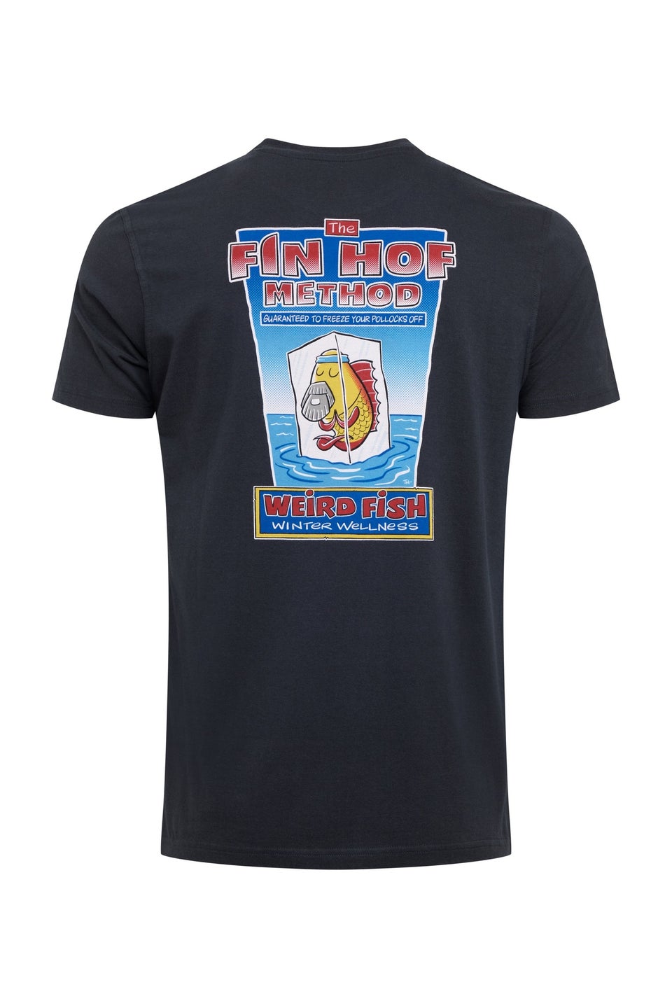 Weird Fish Navy Fin Hof Back Print Artist T-Shirt