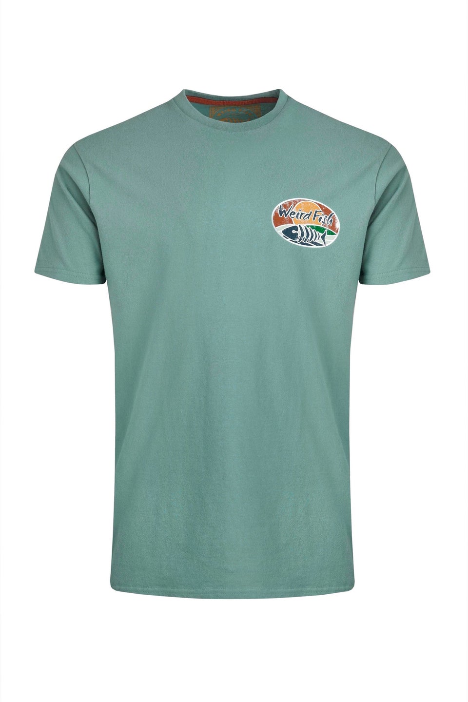 Weird Fish Blue Land & Sea Back Print Graphic T-Shirt