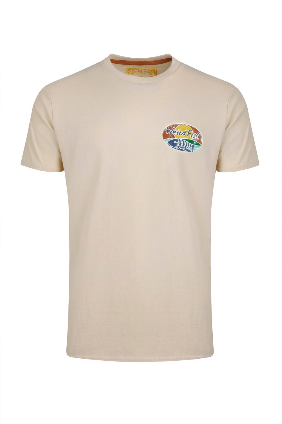Weird Fish Cream Land & Sea Back Print Graphic T-Shirt