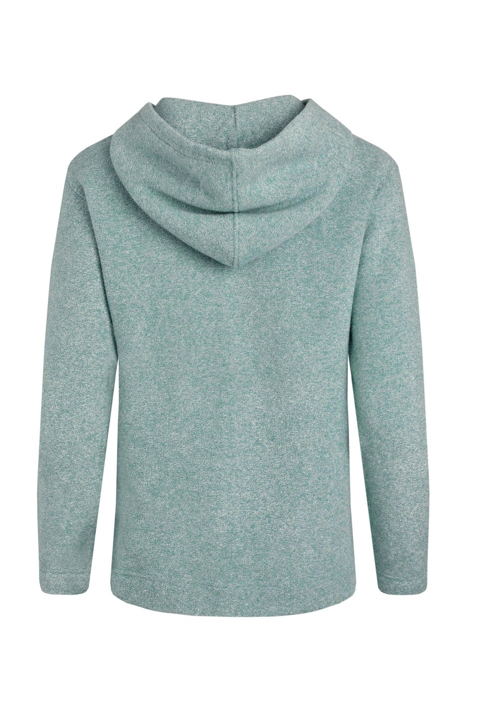 Weird Fish Blue Alisa 1/4 Zip Snow Marl Fleece Hoodie