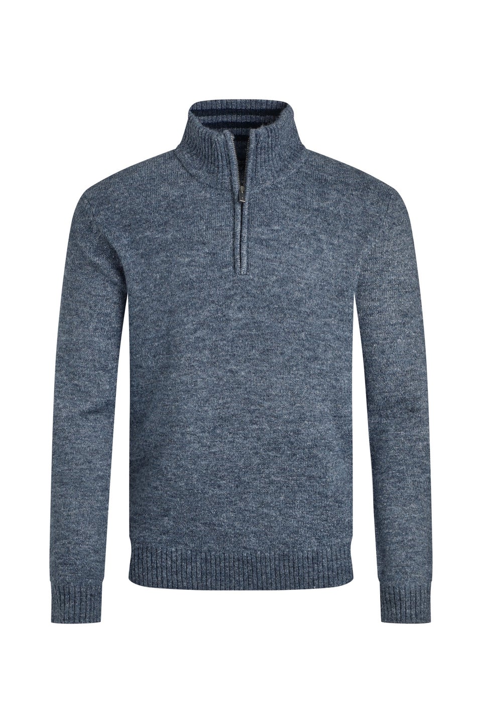 Weird Fish Blue Helmsdale 1/4 Zip Jumper