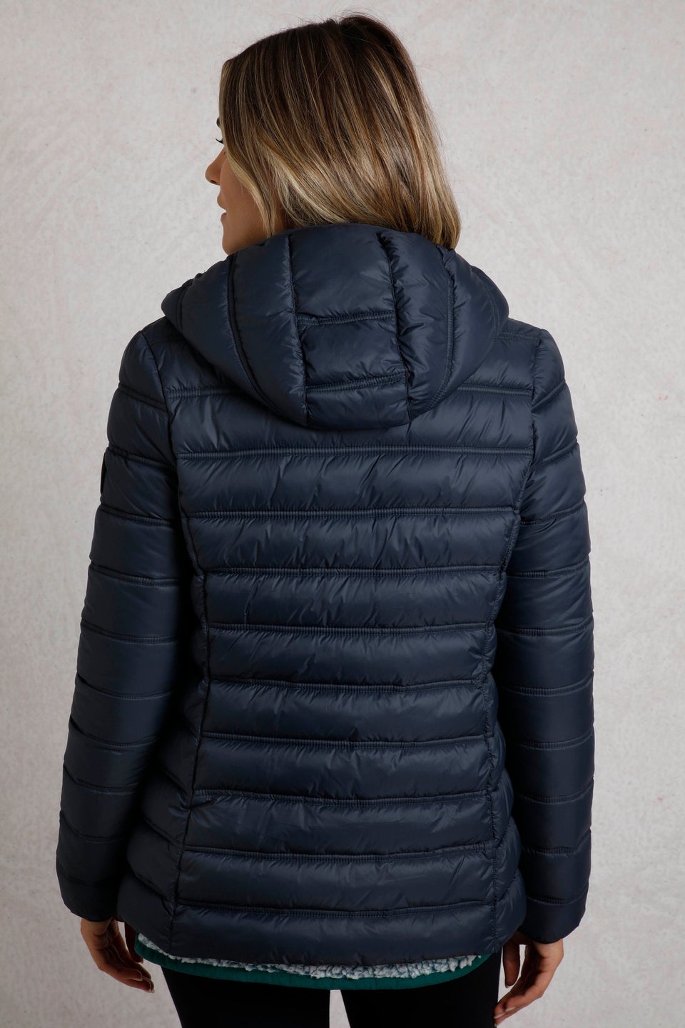 Weird Fish Navy Eshka Lightweight Padded Jacket