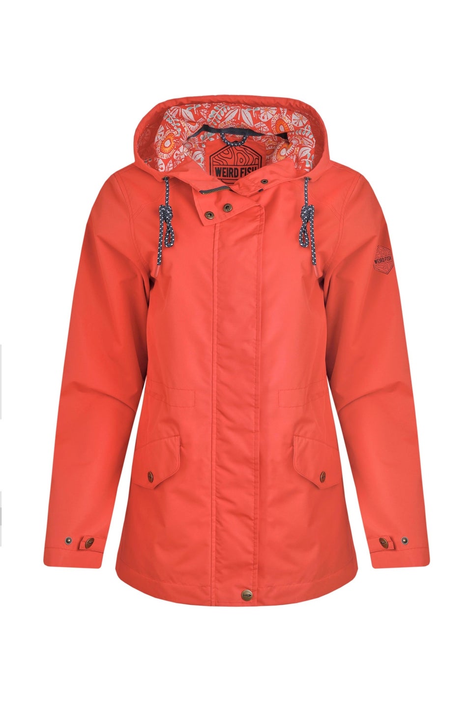 Weird Fish Red Kimia Showerproof Jacket