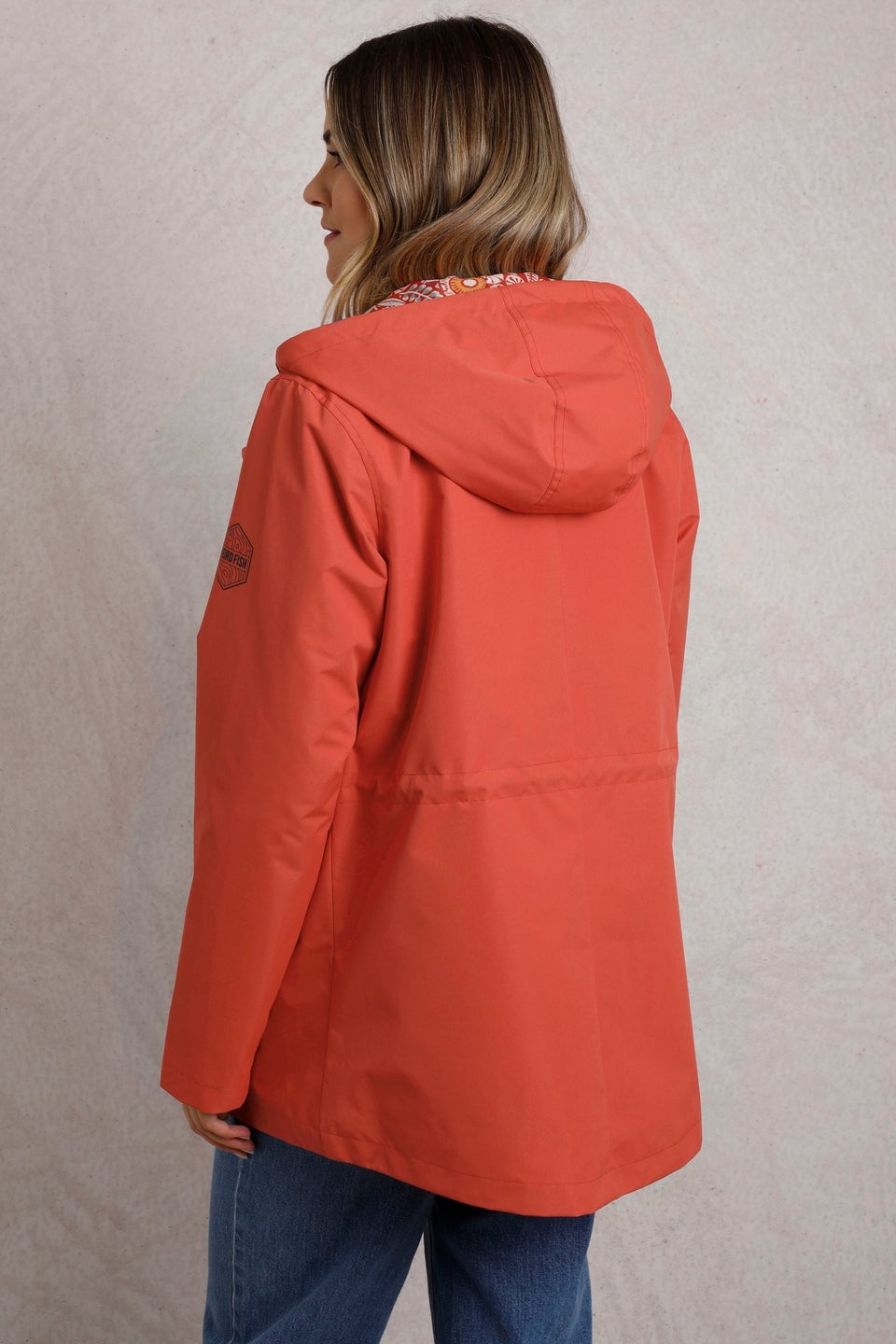 Weird Fish Red Kimia Showerproof Jacket