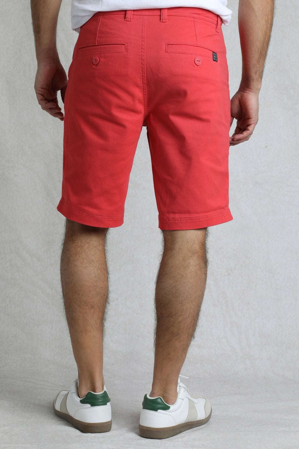 Weird Fish Red Rayburn Flat Front Shorts