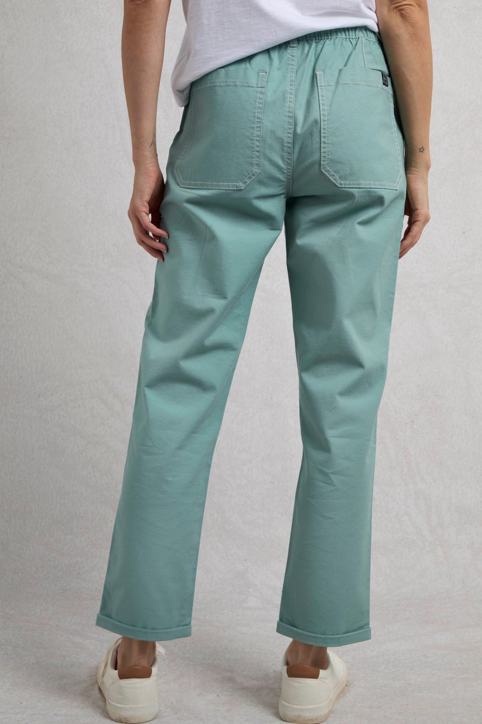 Weird Fish Blue Malorri Chino Trousers