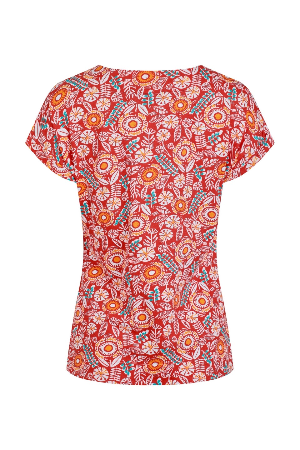 Weird Fish Red Paw Paw Printed T-Shirt