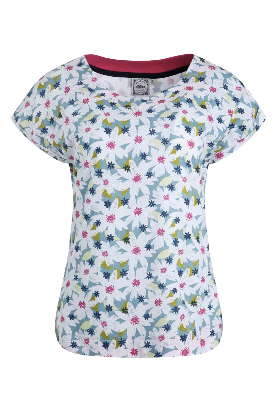 Weird Fish Blue Paw Paw Printed T-Shirt
